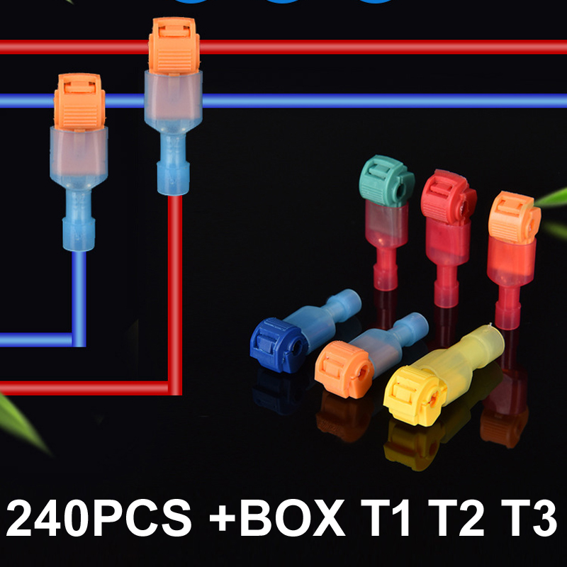 Automatic Wire Stripper Cutter - 240PCS T1 T2 T3 Connector Stripper