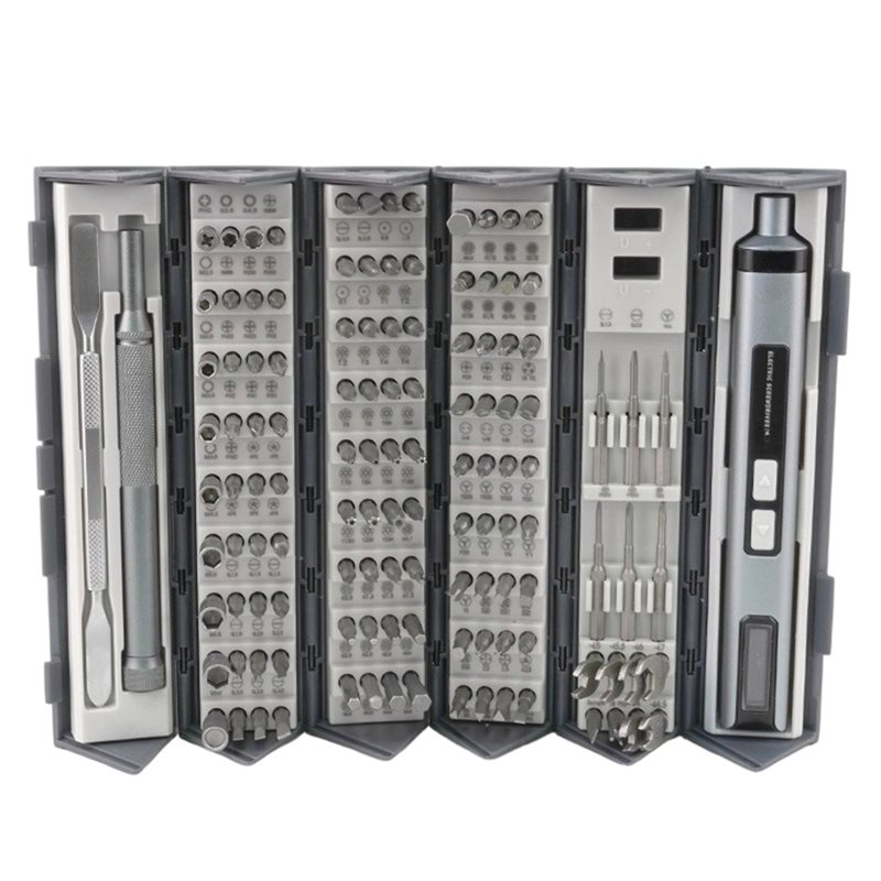 Electric Screwdriver Rechargeable Usb - AB66-126-In-1 Oplaadbare elektrische schroevendraaierset - Mini-reparatiegereedschapsset