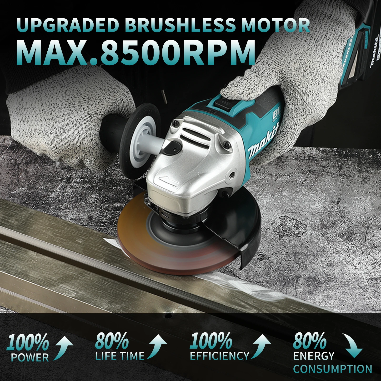 Makita DGA504 125 mm borstello - Brushless Angle Grinder Battery Powered recensie en prijs