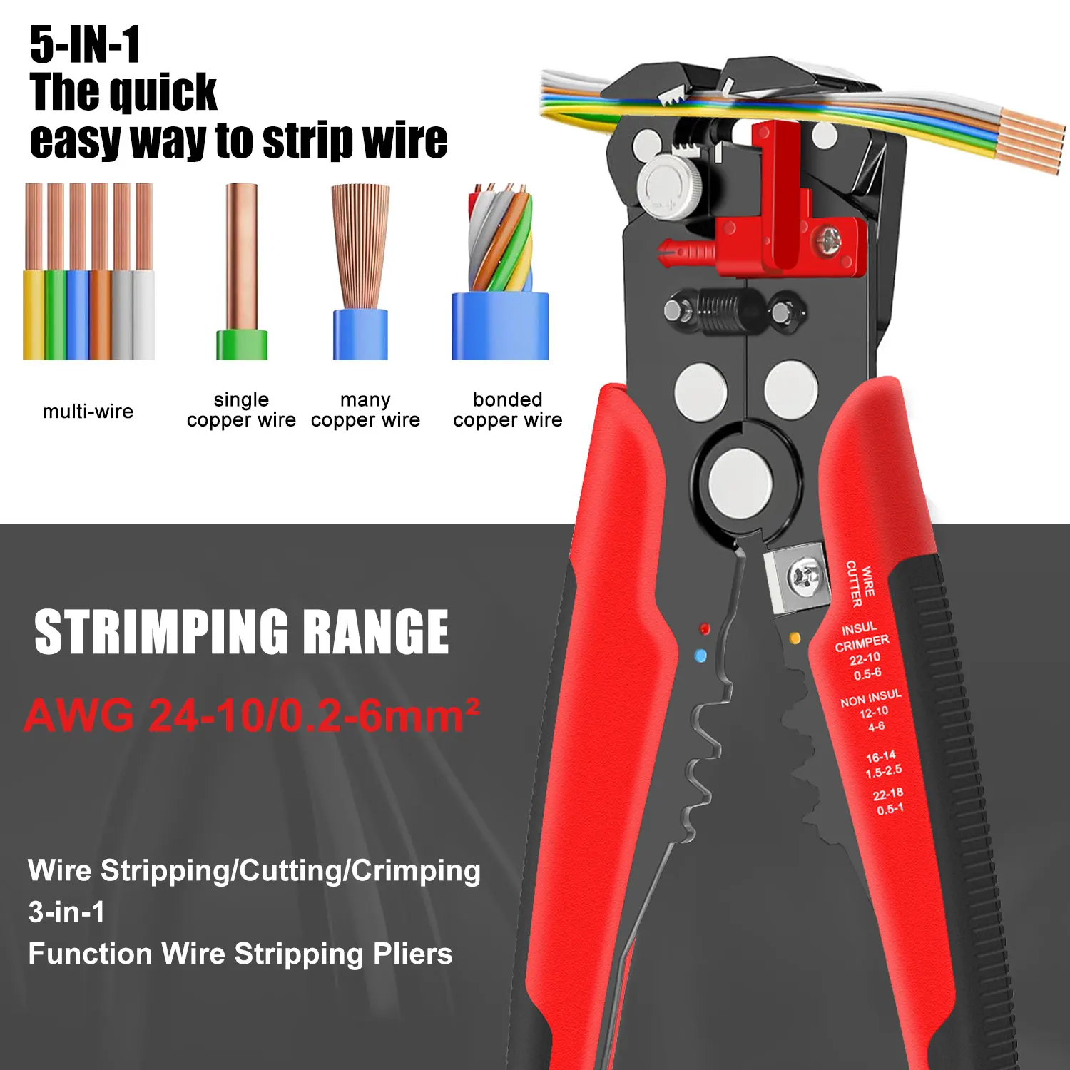 HS-D1 Zelfinstellende draadstr - Automatic Wire Stripper Cutter recensie en prijs